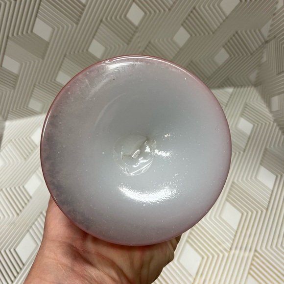 Antique Hand Blown Bristol Glass Vase Hand Painted - Picture 8 of 13